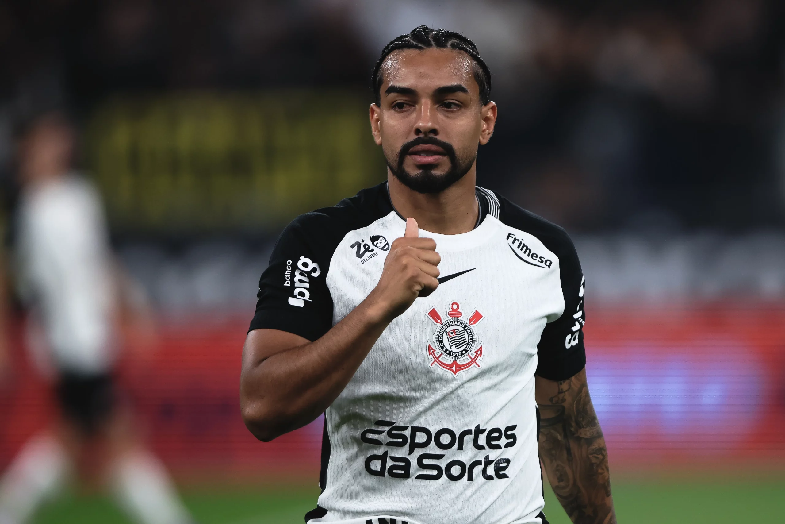 SP – SAO PAULO – 10/09/2025 – COPA DO BRASIL 2025, CORINTHIANS X ATHLETICO-PR – Matheus Bidu jogador do Corinthians durante partida contra o Athletico-PR no estadio Arena Corinthians pelo campeonato Copa Do Brasil 2025. Foto: Ettore Chiereguini/AGIF