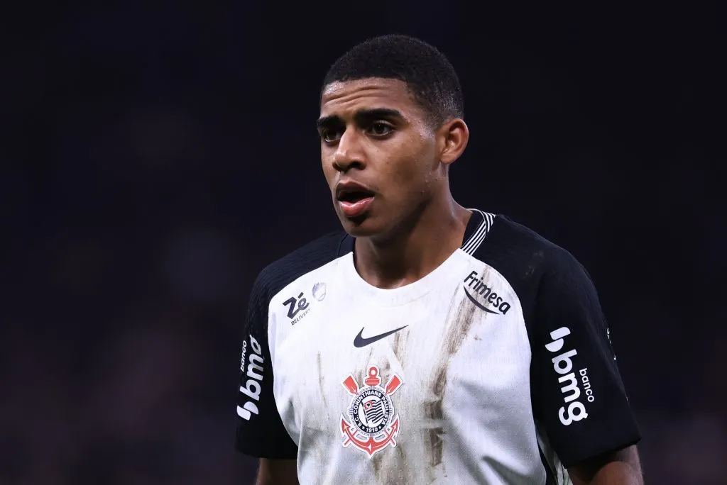 Gui Negao jogador do Corinthians durante partida contra o Athletico-PR no estadio Arena Corinthians pelo campeonato Copa Do Brasil 2025. Foto: Marcello Zambrana/AGIF