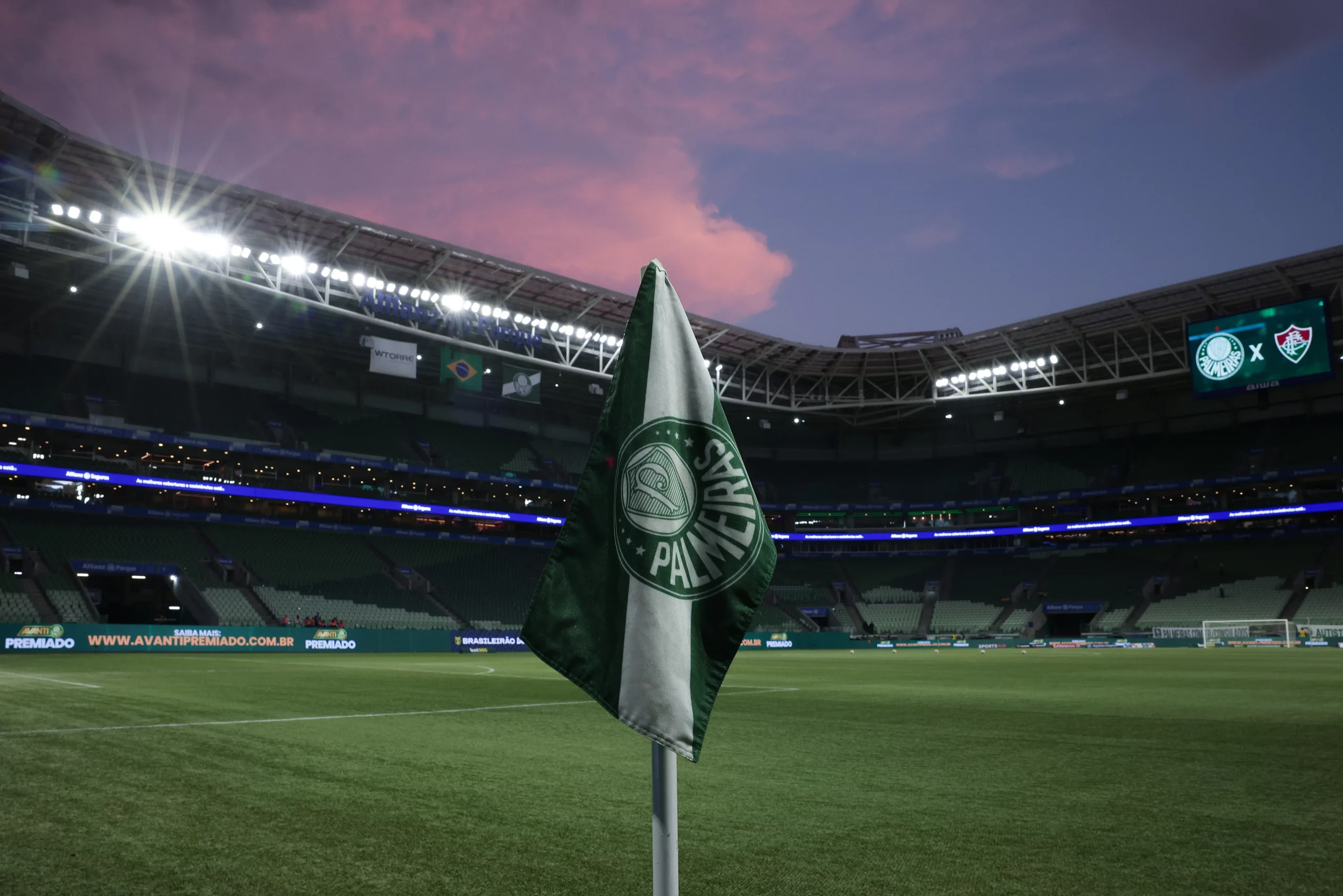 Palmeira é um dos clubes que usa o gramado sintético no Brasil. Foto: Ettore Chiereguini/AGIF