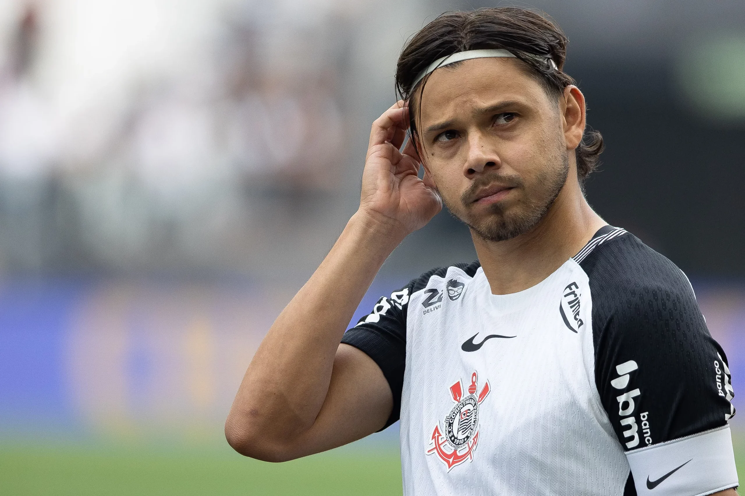 Angel Romero jogador do Corinthians lamenta durante partida contra o Juventude no estadio Arena Corinthians pelo campeonato Brasileiro A 2025. Foto: Joisel Amaral/AGIF