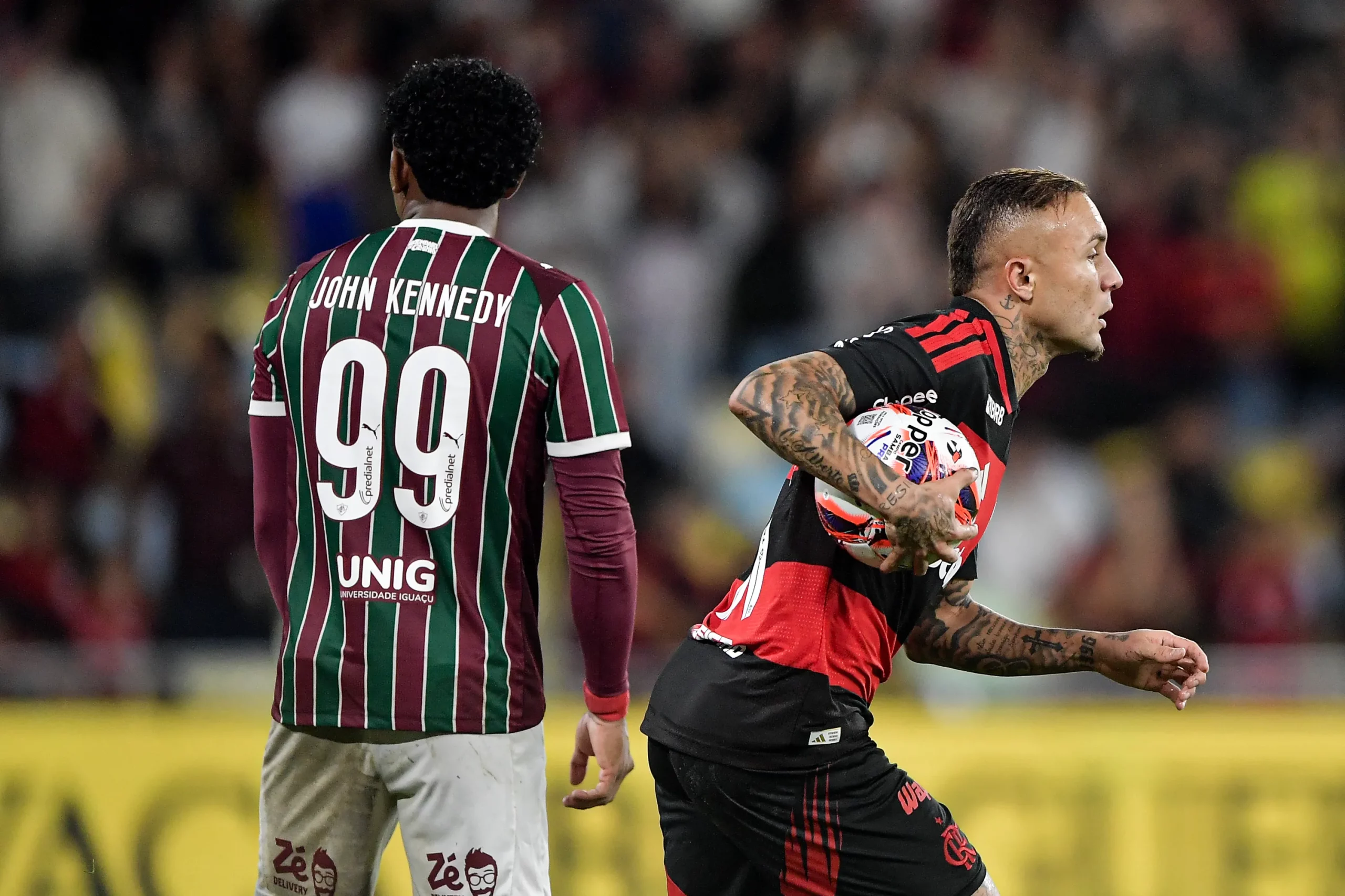 Cebolinha marcou na derrota para o Fluminense por 2 a 1. Foto: Thiago Ribeiro/AGIF