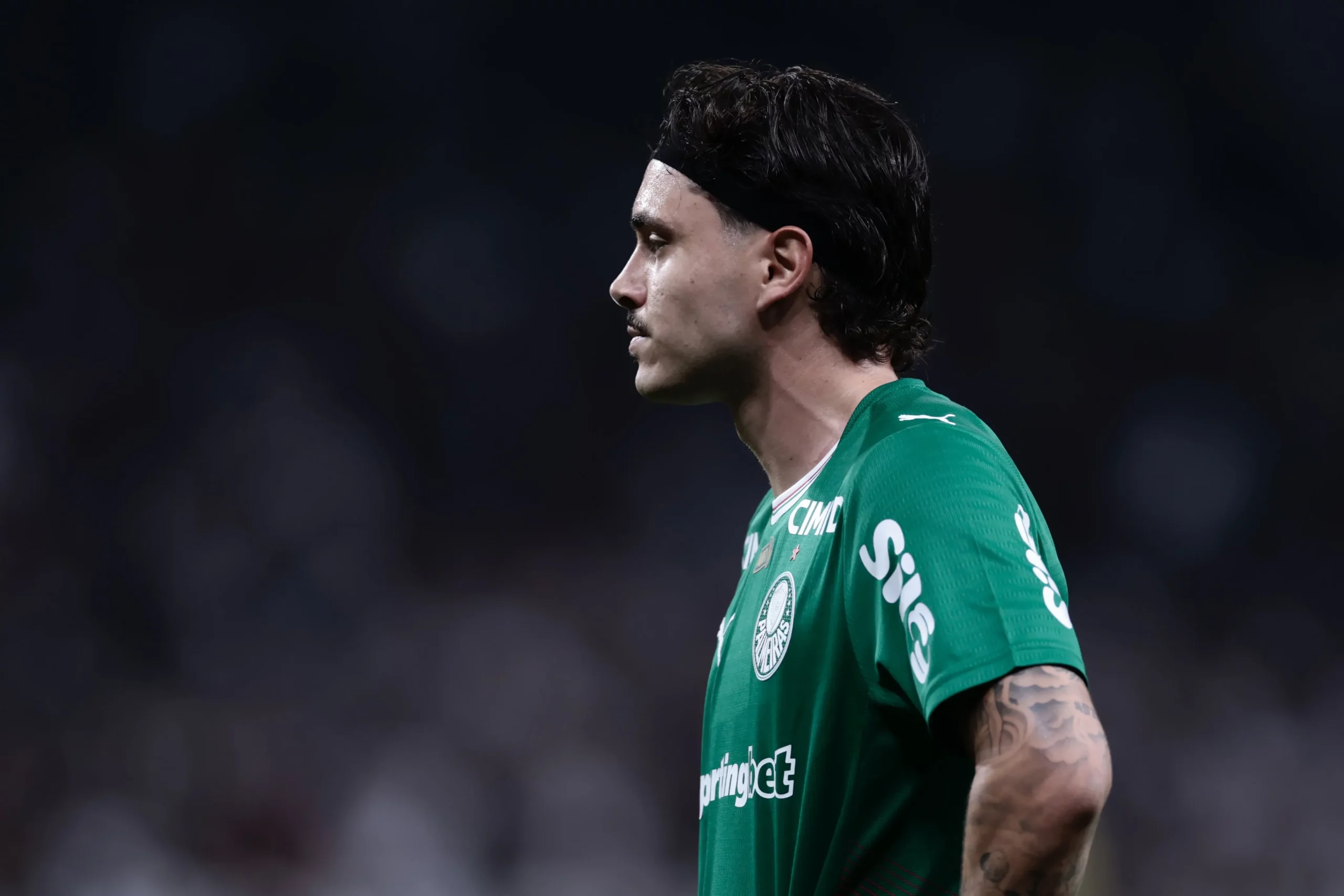 Mauricio jogador do Palmeiras durante partida contra o Corinthians no estadio Arena Corinthians pelo campeonato Paulista 2026. Foto: Marcello Zambrana/AGIF