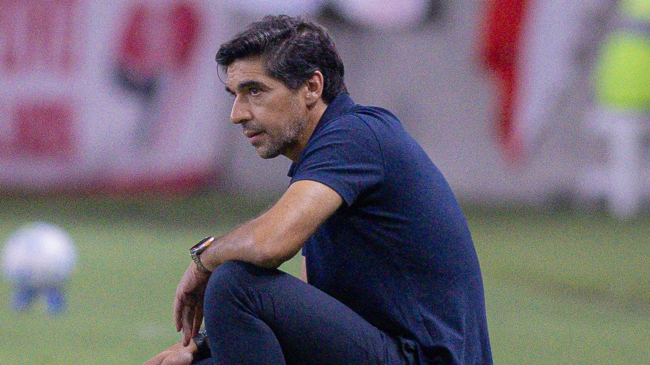 Abel Ferreira, técnico do Palmeiras, durante partida contra o Internacional no estadio Beira-Rio pelo campeonato Brasileiro A 2026. Foto: Maxi Franzoi/AGIF