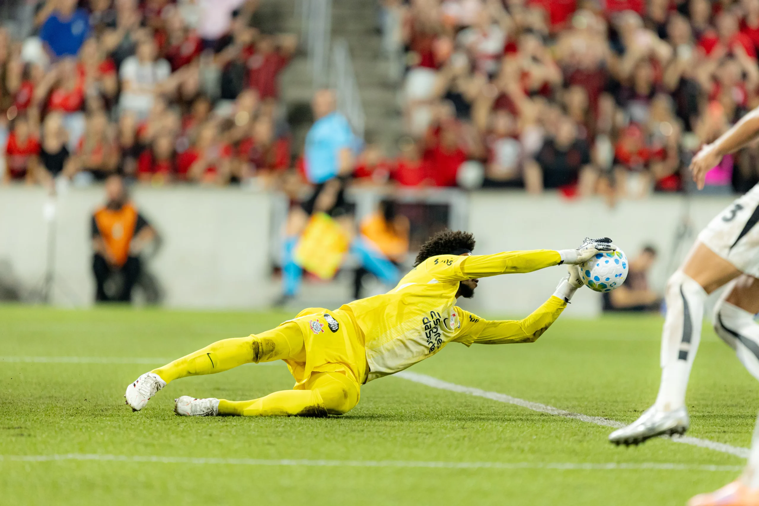 Hugo Souza jogador do Corinthians. Foto: Paulo De Tarso/AGIF