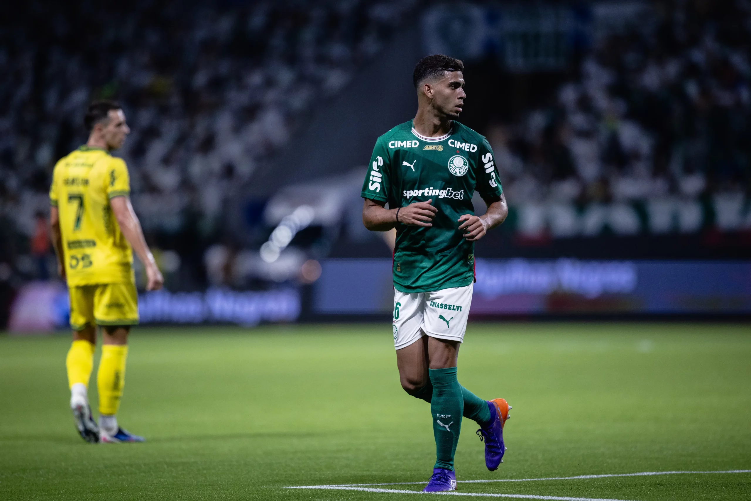 SP – SAO PAULO – 15/03/2026 – BRASILEIRO A 2026, PALMEIRAS X MIRASSOL – Arthur jogador do Palmeiras durante partida contra o Mirassol no estadio Arena Allianz Parque pelo campeonato Brasileiro A 2026. Foto: Ettore Chiereguini/AGIF