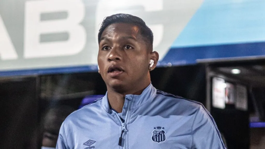 Alfredo Morelos, atacante do Santos - Foto: Raul Baretta/ Santos FC