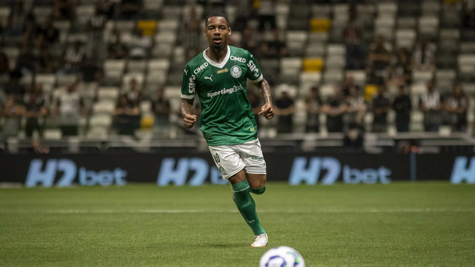 Allan marcou um dos gols do Palmeiras. Foto: Fernando Moreno/AGIF
