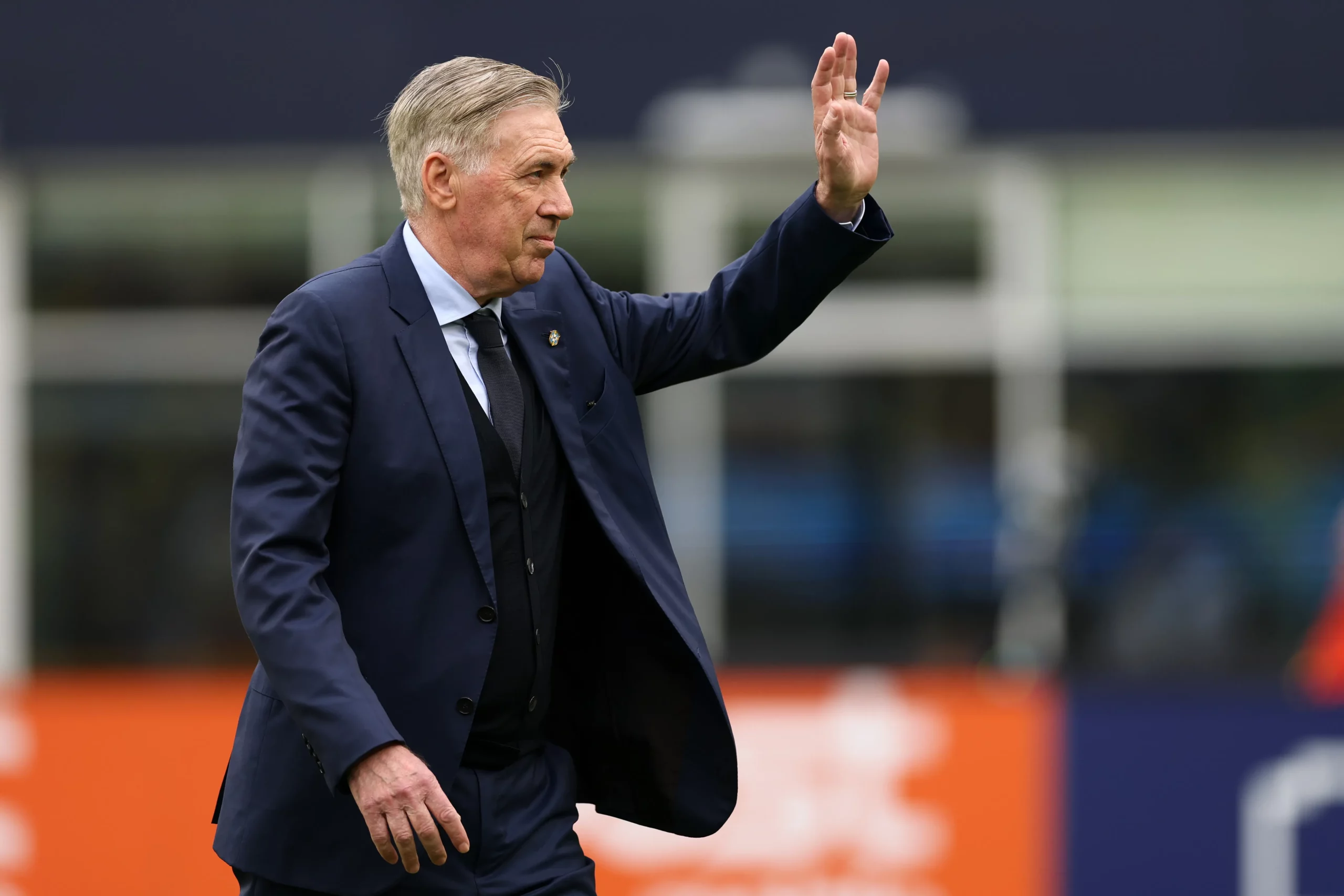 Ancelotti durante o amistoso contra a França. Foto: Maddie Meyer/Getty Images
