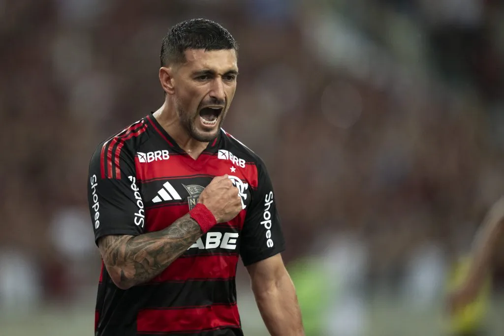 Arrascaeta marcou o gol para o Flamengo. Foto: Jorge Rodrigues/AGIF