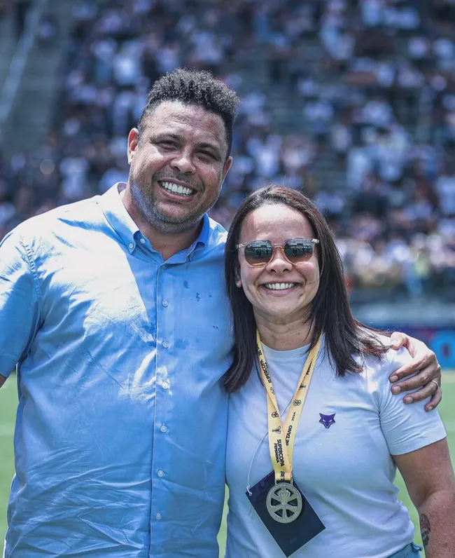 Bárbara Fonseca e Ronaldo Fenômeno. Foto: Divulgação/Instagram/@babifonseca