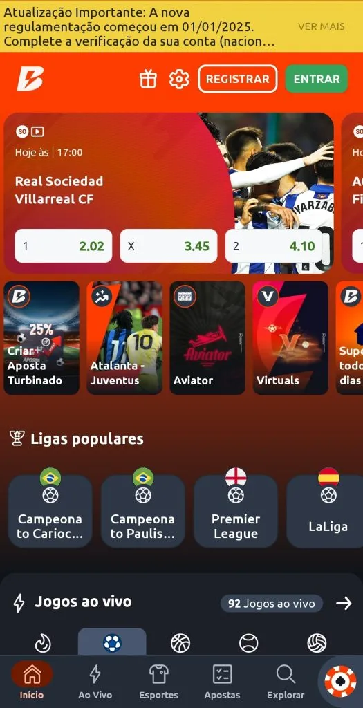 O Betano app oferece todas as funcionalidades do site da casa de apostas.