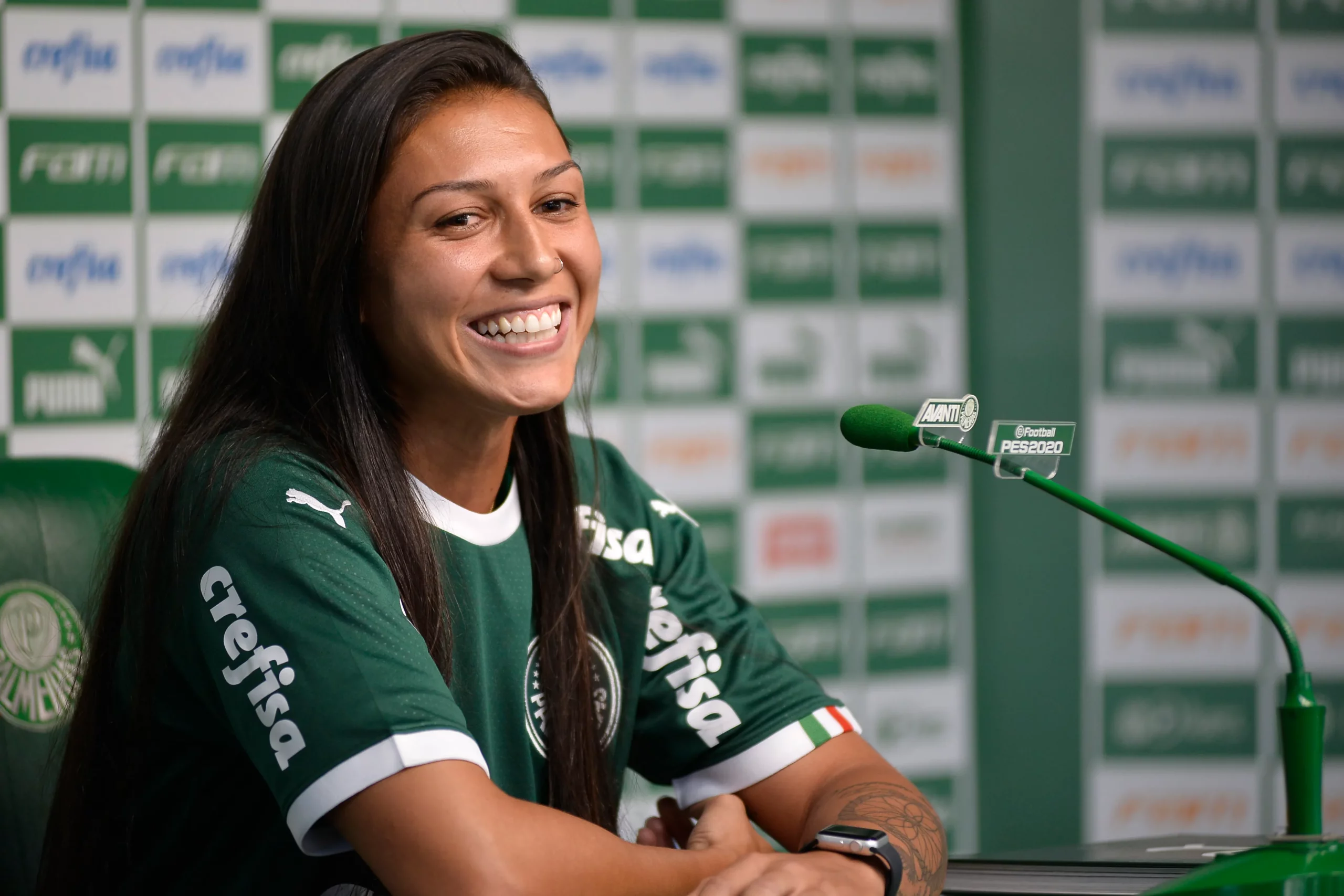 Bia Zaneratto retorna ao Palmeiras. Foto: Bruno Ulivieri/AGIF