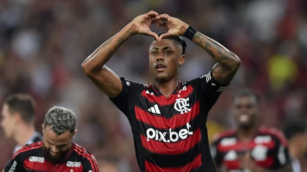 Bruno Henrique, jogador do Flamengo, durante partida contra o Vasco, pelo Campeonato Carioca 2025. Foto: Thiago Ribeiro/AGIF.