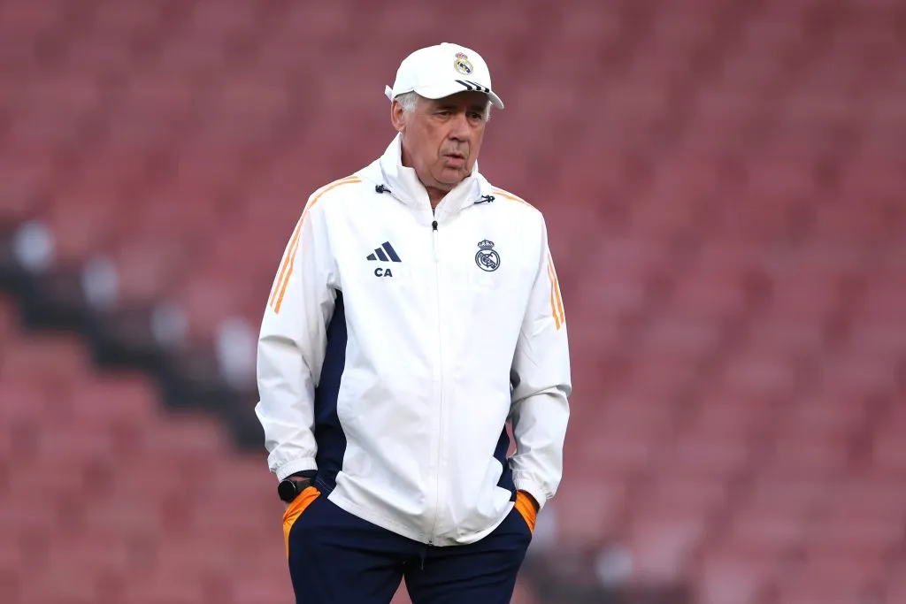 Ancelotti, técnico do Real Madrid – Foto: Alex Davidson/Getty Images