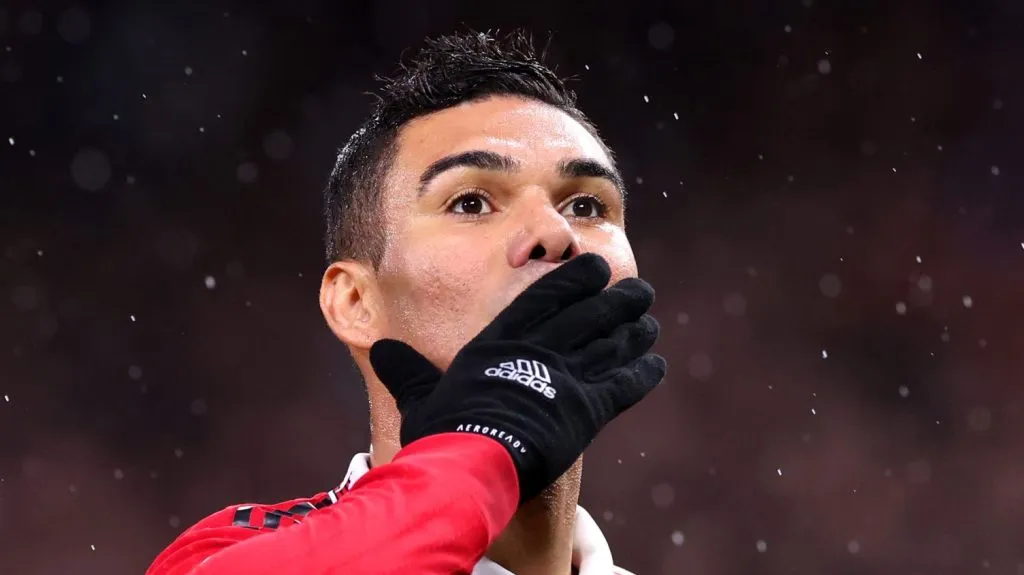Casemiro, volante do United. (Foto de Alex Livesey/Getty Images)