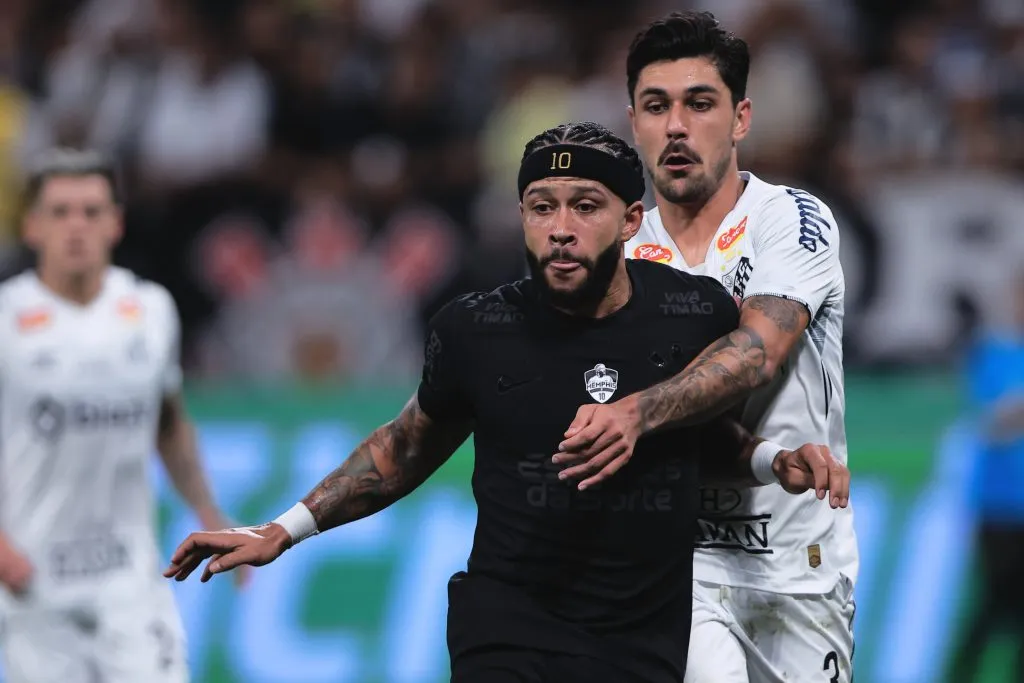 Corinthians venceu o clássico contra o Santos. Foto: Ettore Chiereguini/AGIF