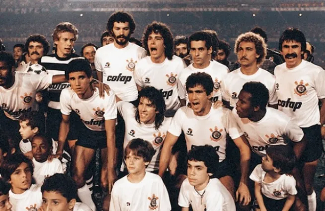 Conquista do Paulistão em 1983. Reprodução.