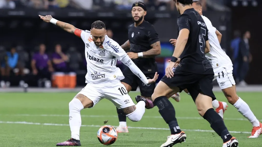 Corinthians x Santos pelo Campeonato Paulista 2025. Foto: Marcello Zambrana/AGIF