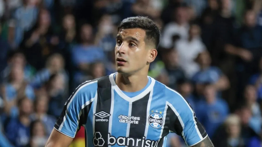 Cristaldo, do Grêmio, entra na mira do River Plate. Foto: Robson Mafra/AGIF