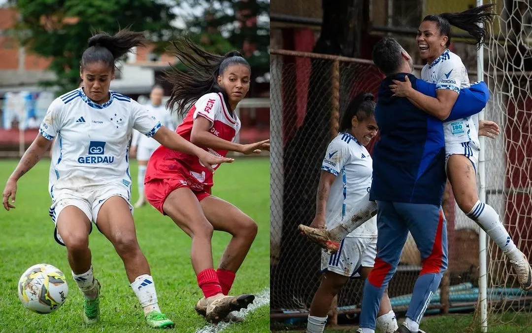 Cabulosas durante a partida contra o Nacional na goleada da final pelo Campeonato Mineiro.                                 Foto: Gustavo Martins/Cruzeiro