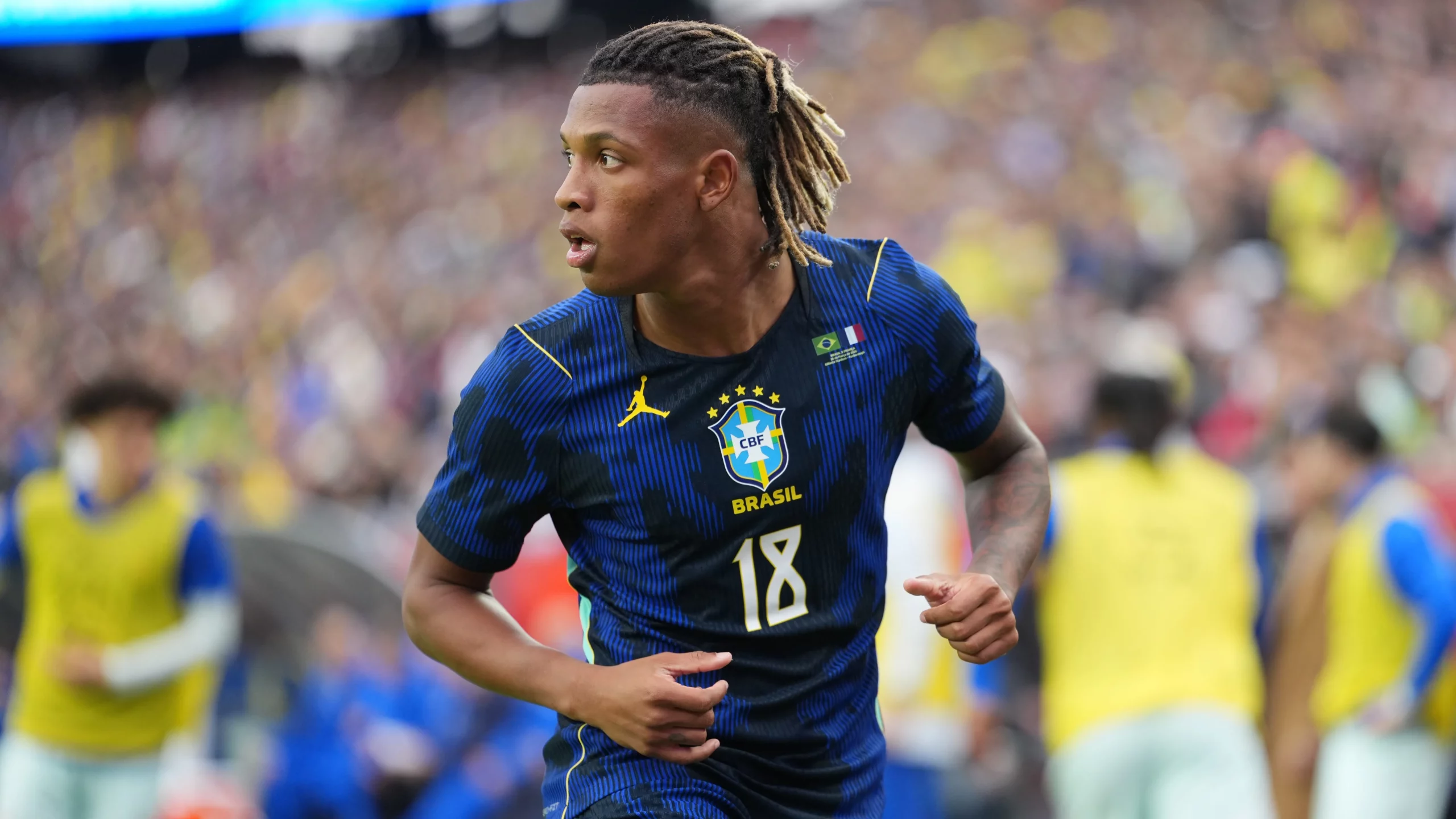 Danilo Santos em Brasil x França. (Photo by Michael Owens/Getty Images)