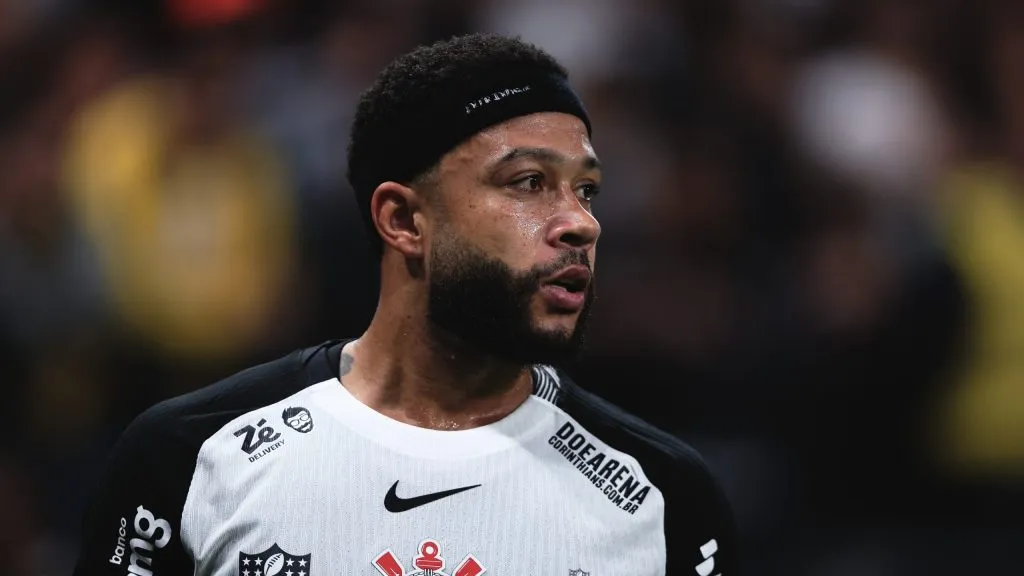 Memphis Depay, do Corinthians. Foto: Ettore Chiereguini/AGIF.