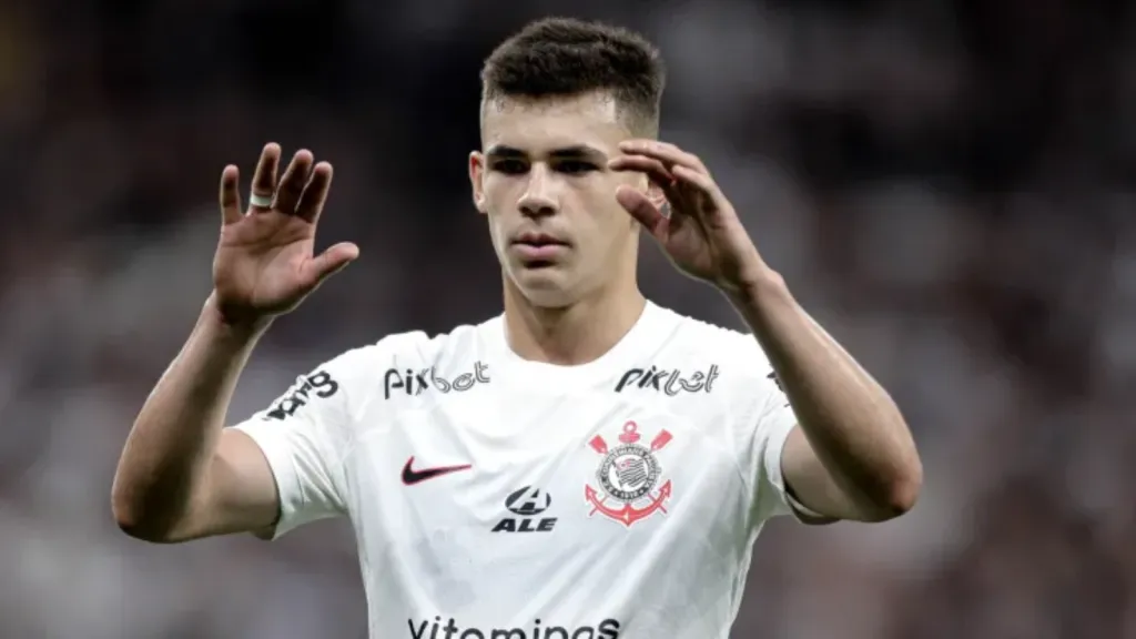 Foto: Rodrigo Coca/Ag. Corinthians – Gabriel Moscardo em jogo pelo Corinthians
