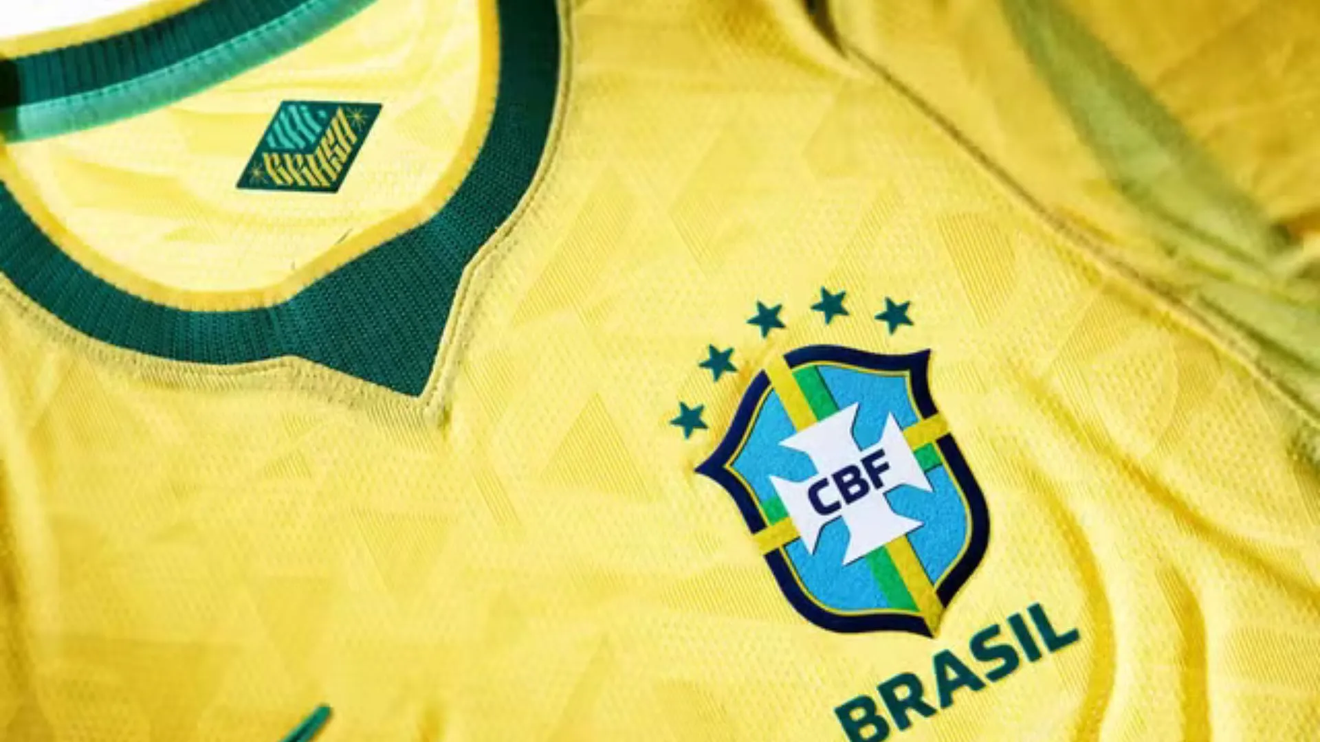 Detalhes da nova camisa da Seleção — Foto: Divulgação/Nike