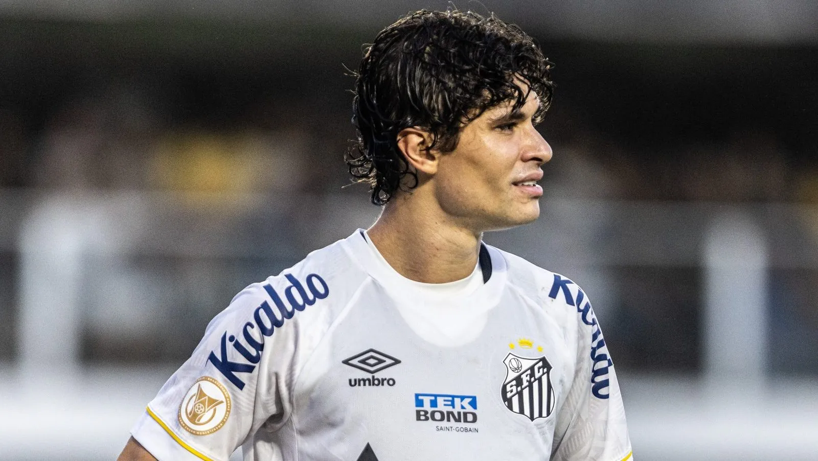 Dodo jogador do Santos em partida pelo campeonato Brasileiro A 2023. Foto: Abner Dourado/AGIF