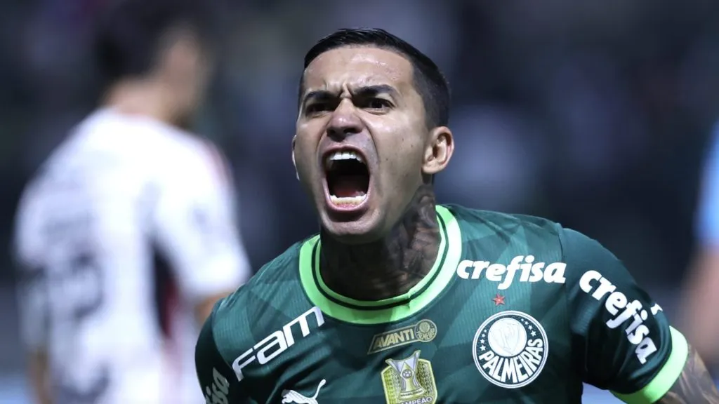 Dudu, do Palmeiras, no Brasileirão. Foto: Marcello Zambrana/AGIF