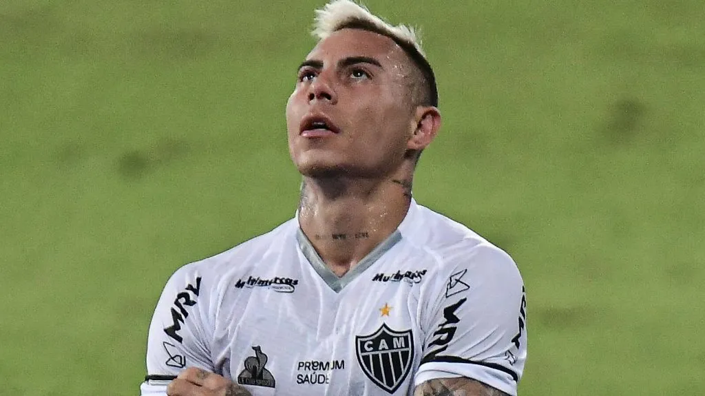 Eduardo Vargas durante partida. Foto: Marcello Dias/IMAGO/Pressinphoto