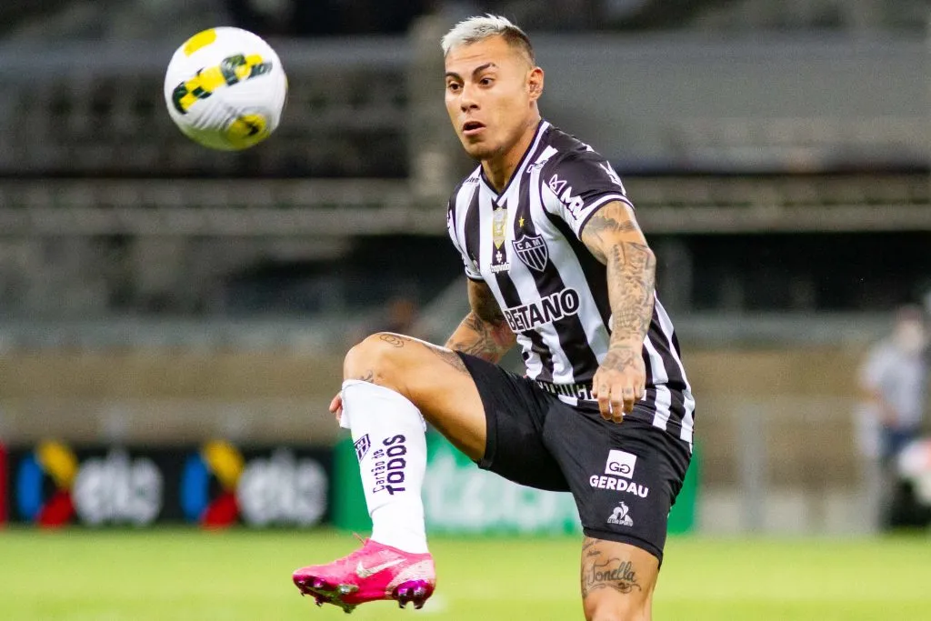 Eduardo Vargas  jogador do Atletico-MG durante partida contra o Brasiliense no estadio Mineirao pelo campeonato Copa do Brasil 2022. Foto: Fernando Moreno/AGIF