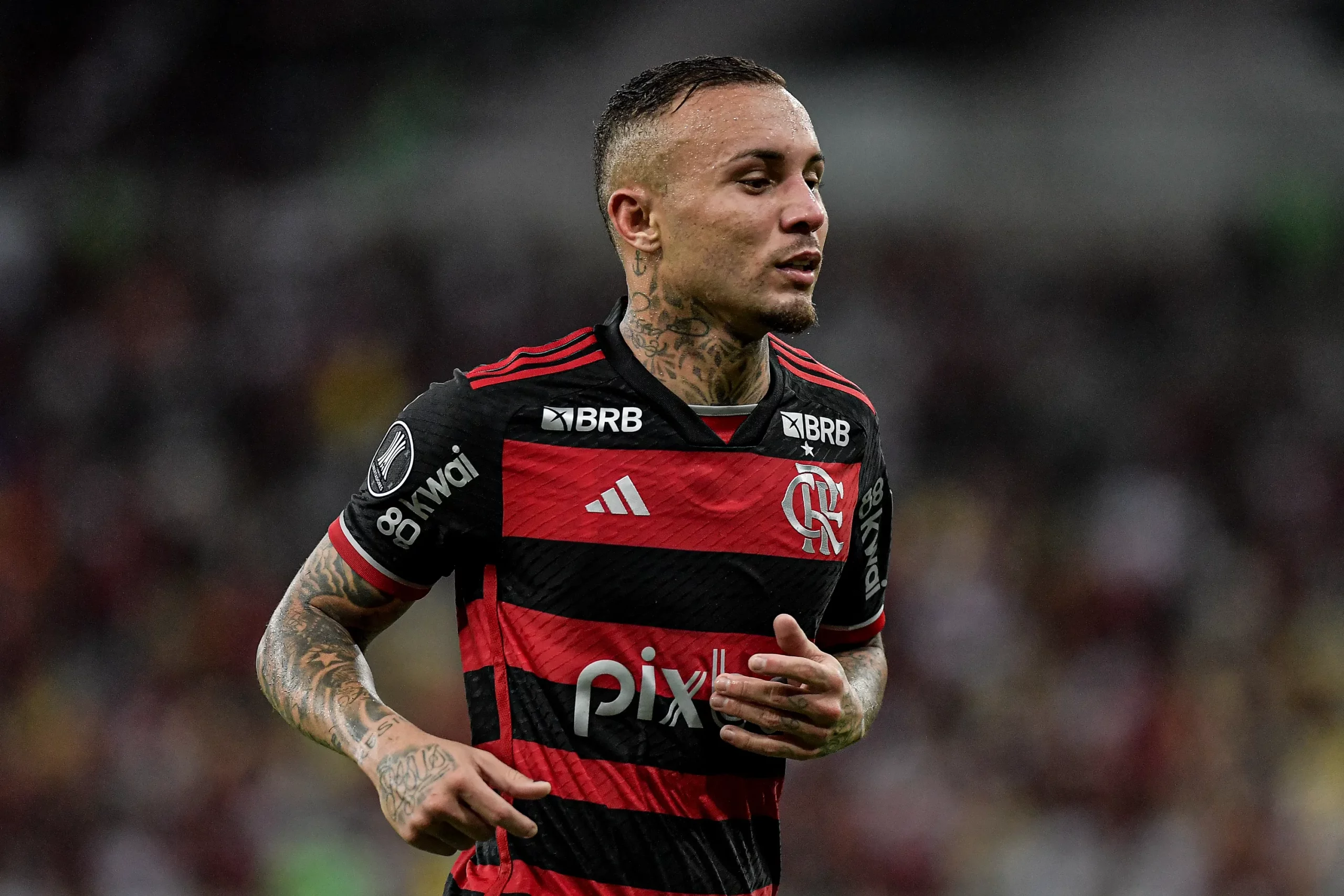 Everton Cebolinha pode deixar o Flamengo no final de 2026. Foto: Thiago Ribeiro/AGIF