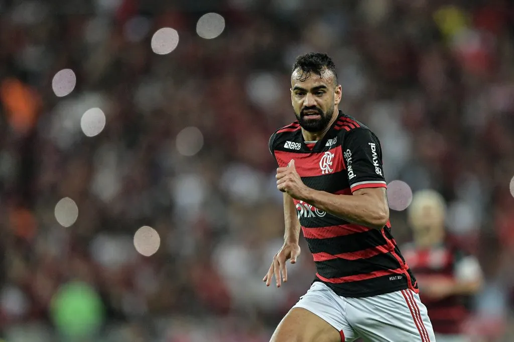 Fabricio Bruno jogador do Flamengo durante partida contra o Palmeiras no estadio Maracana pelo campeonato Brasileiro A 2024. Foto: Thiago Ribeiro/AGIF