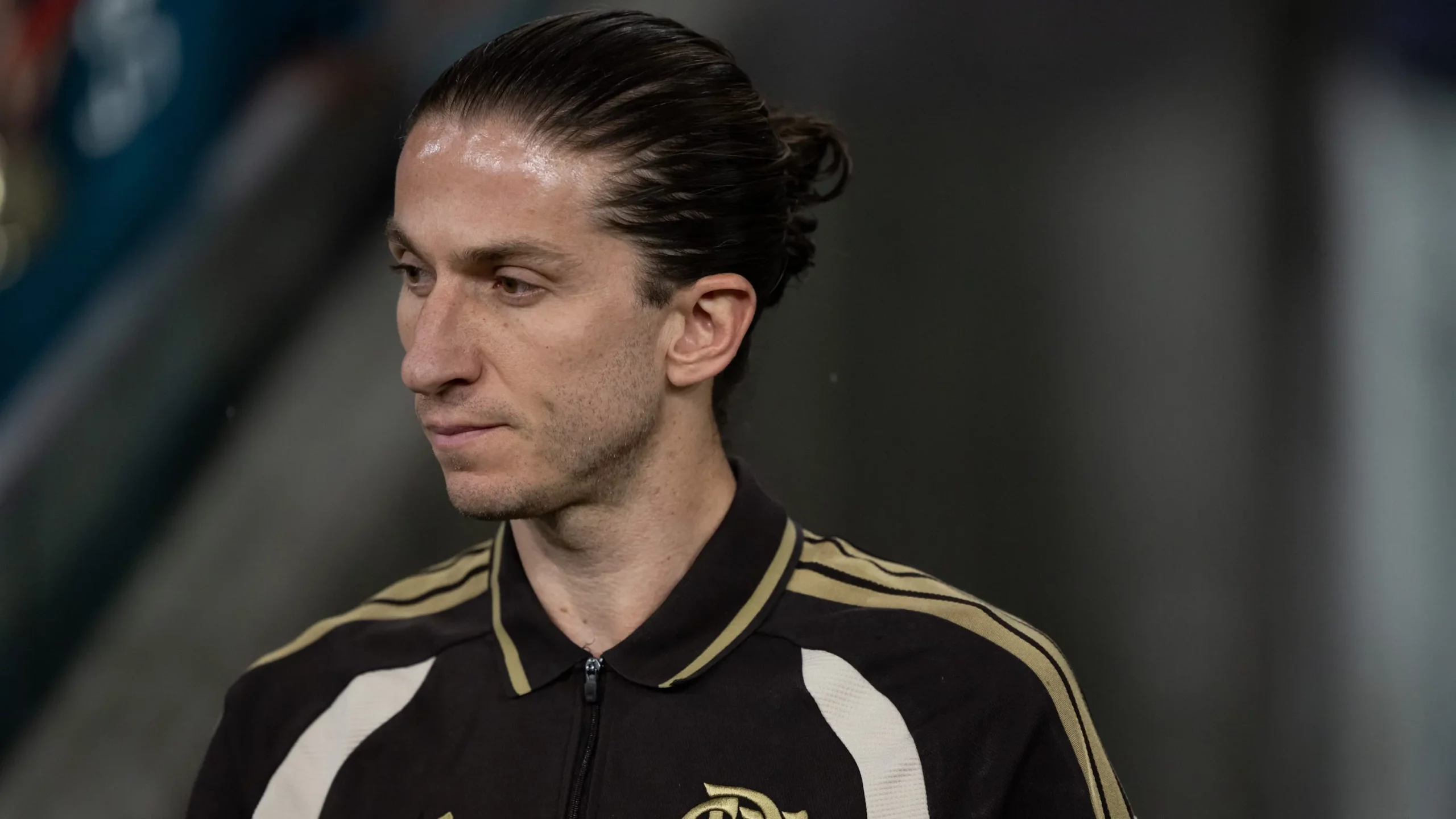 Filipe Luis, técnico do Flamengo, durante partida contra o Madureira no estádio Maracanã pelo campeonato Carioca 2026. Foto: Jorge Rodrigues/AGIF