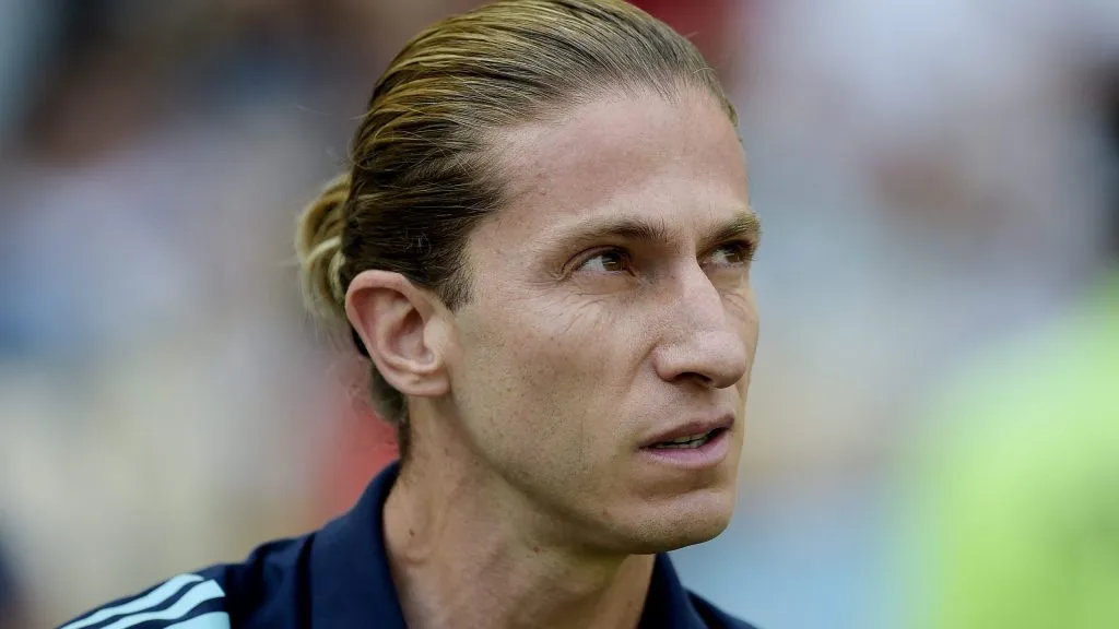 Filipe Luís em partida do Flamengo