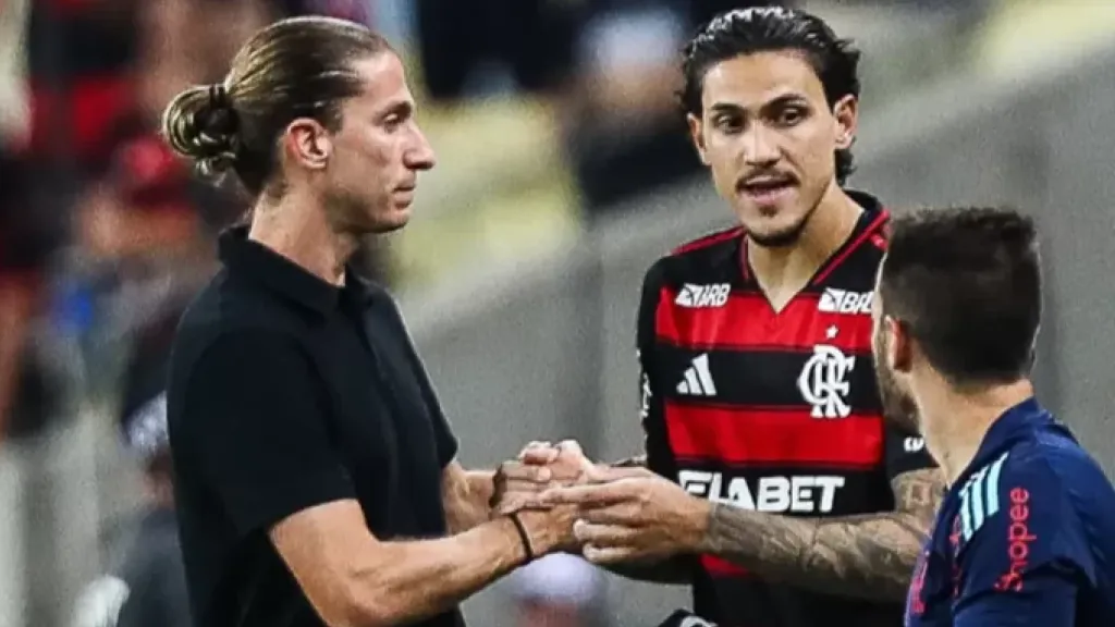 Filipe Luís e Pedro