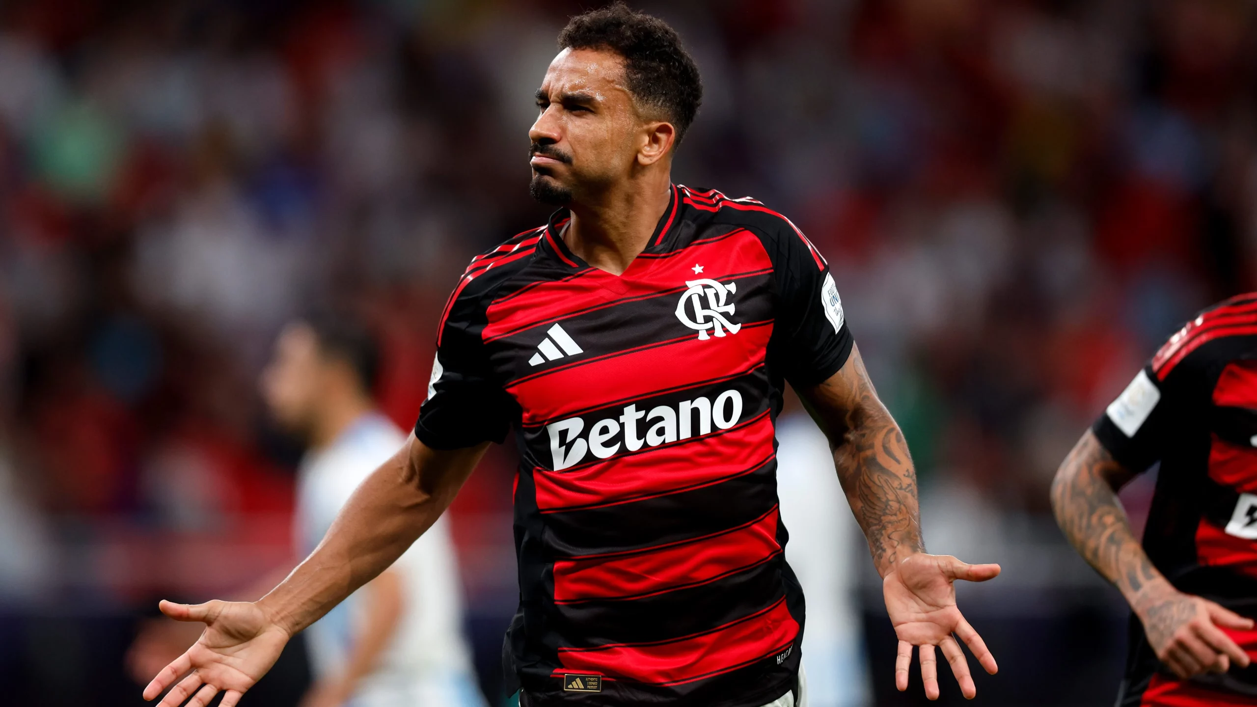 Danilo comemorando seu gol em Flamengo 2 x 0 Pyramids. Foto: Getty Images/Getty Images