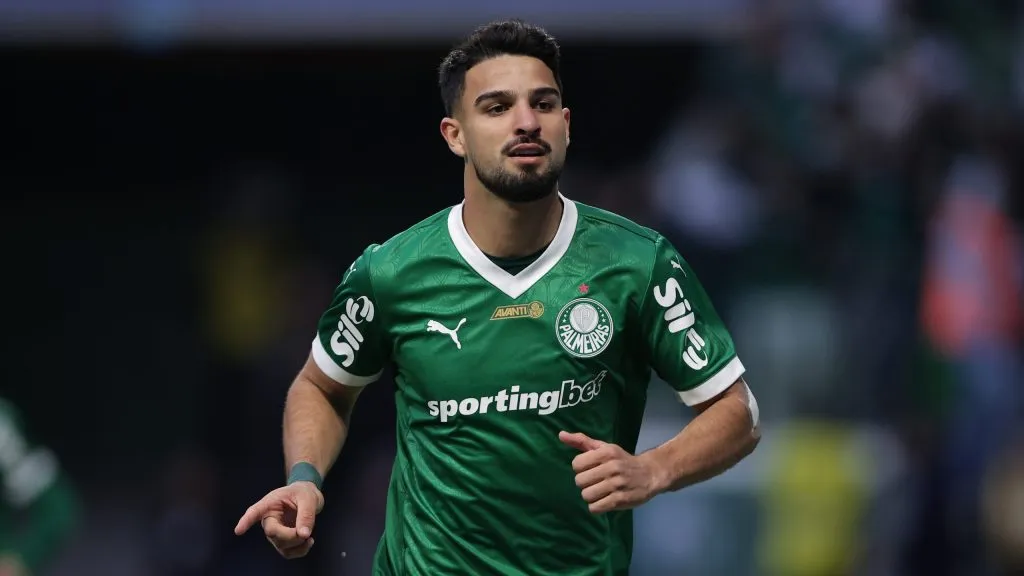 Flaco López, do Palmeiras. Foto: Ettore Chiereguini/AGIF.