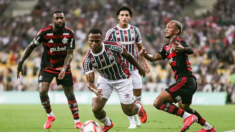 Flamengo venceu o jogo de ida da final do Cariocão. Foto: Marcelo Gonçalves/Fluminense FC