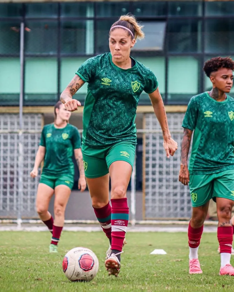 Guerreiras do Flu, durante treino final no CT das Laranjeiras com foco na grande decisão do Carioca Feminino diante do Flamengo. Foto: Marina Garcia/FFC