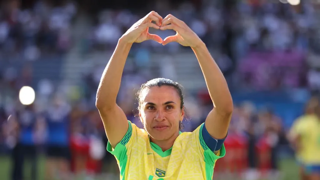 Marta na Seleção Brasileira. Foto: Robert Cianflone/Getty Images