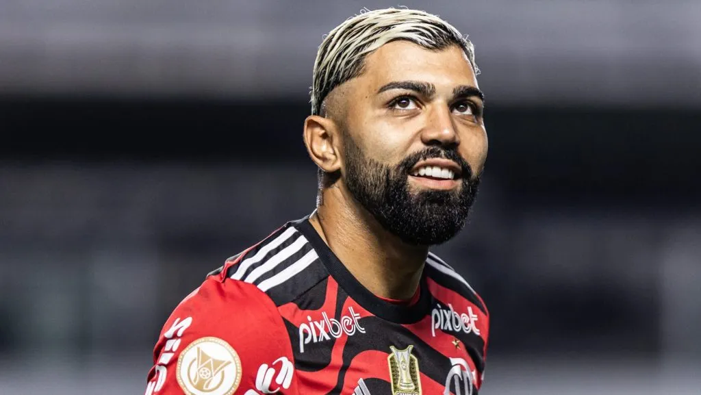 Gabigol com a camisa do Flamengo. Foto/: Abner Dourado/AGIF