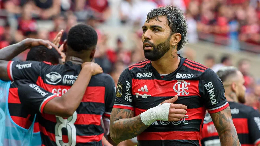 Foto – IMAGO / Fotoarena – Flamengo venceu Atlético-MG por 3 a 1 com gols de Arrasca e Gabigol (duas vezes)