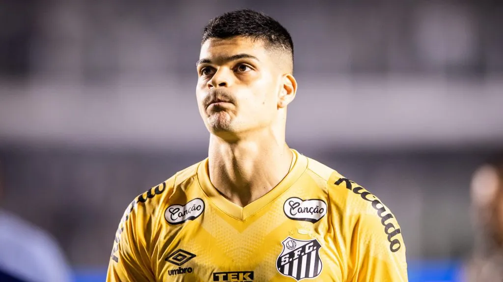 Gabriel Brazão, goleiro do Santos - Foto: Abner Dourado/AGIF