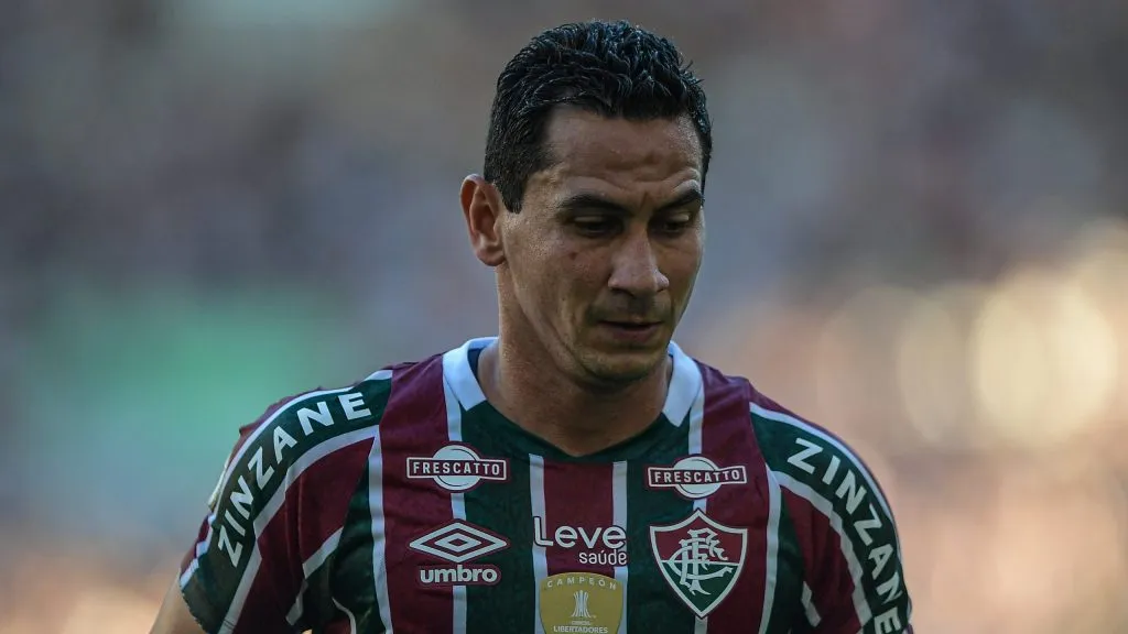 Ganso, jogador do Fluminense, durante partida contra o Bahia, pelo Campeonato Brasileiro de 2024. Foto: Thiago Ribeiro/AGIF.