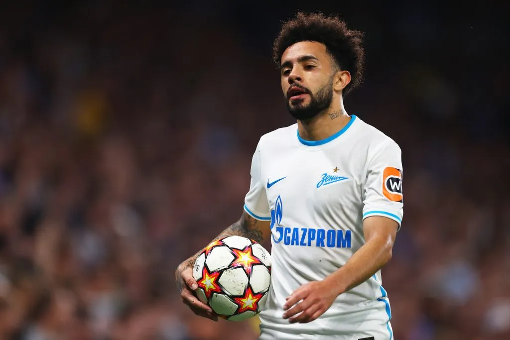 Claudinho atuando pelo Zenit, seu atual clube. Foto: Clive Rose/Getty Images