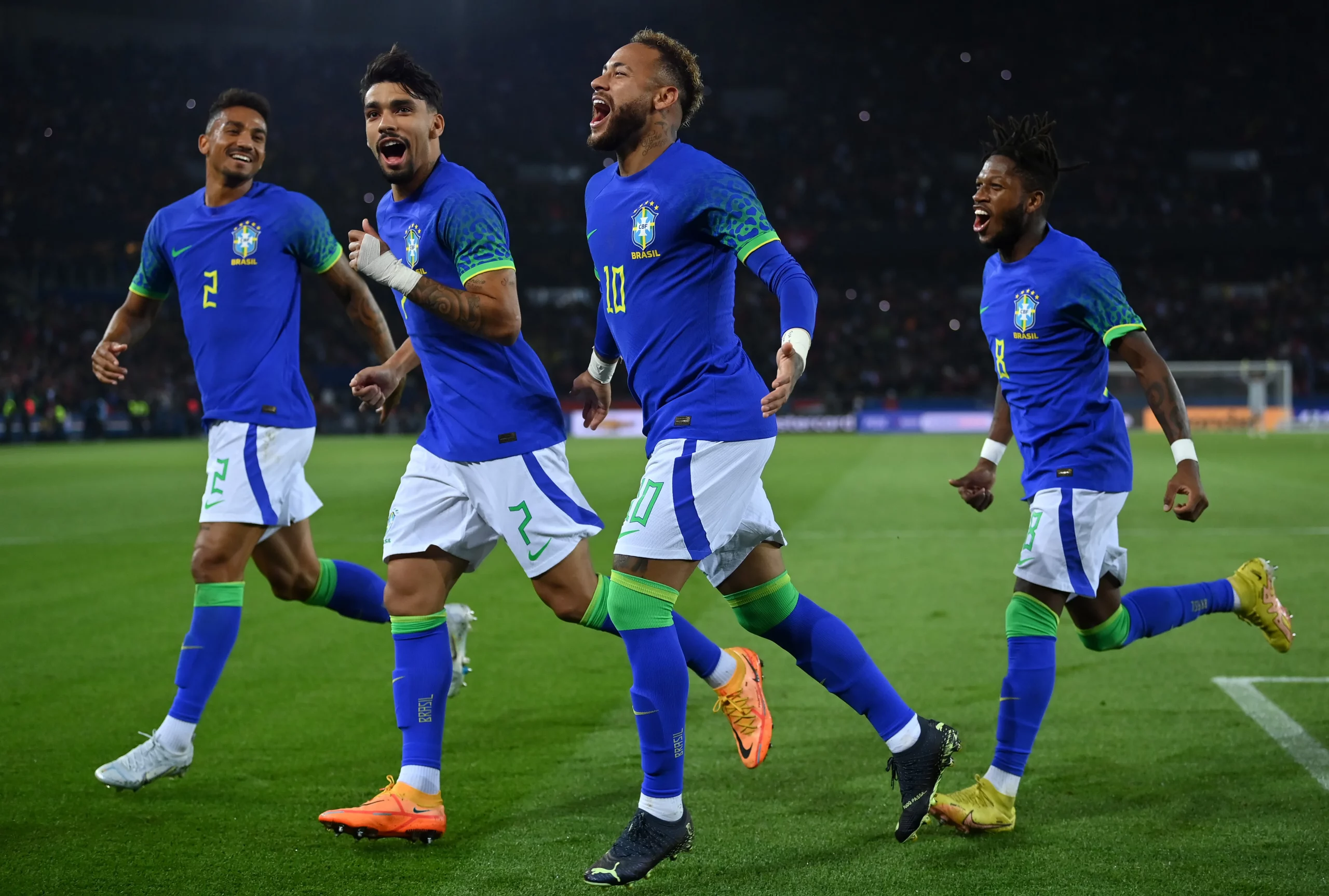 Em 2022, Neymar marcou em goleada em cima da Tunísia. Foto: Justin Setterfield/Getty Images.