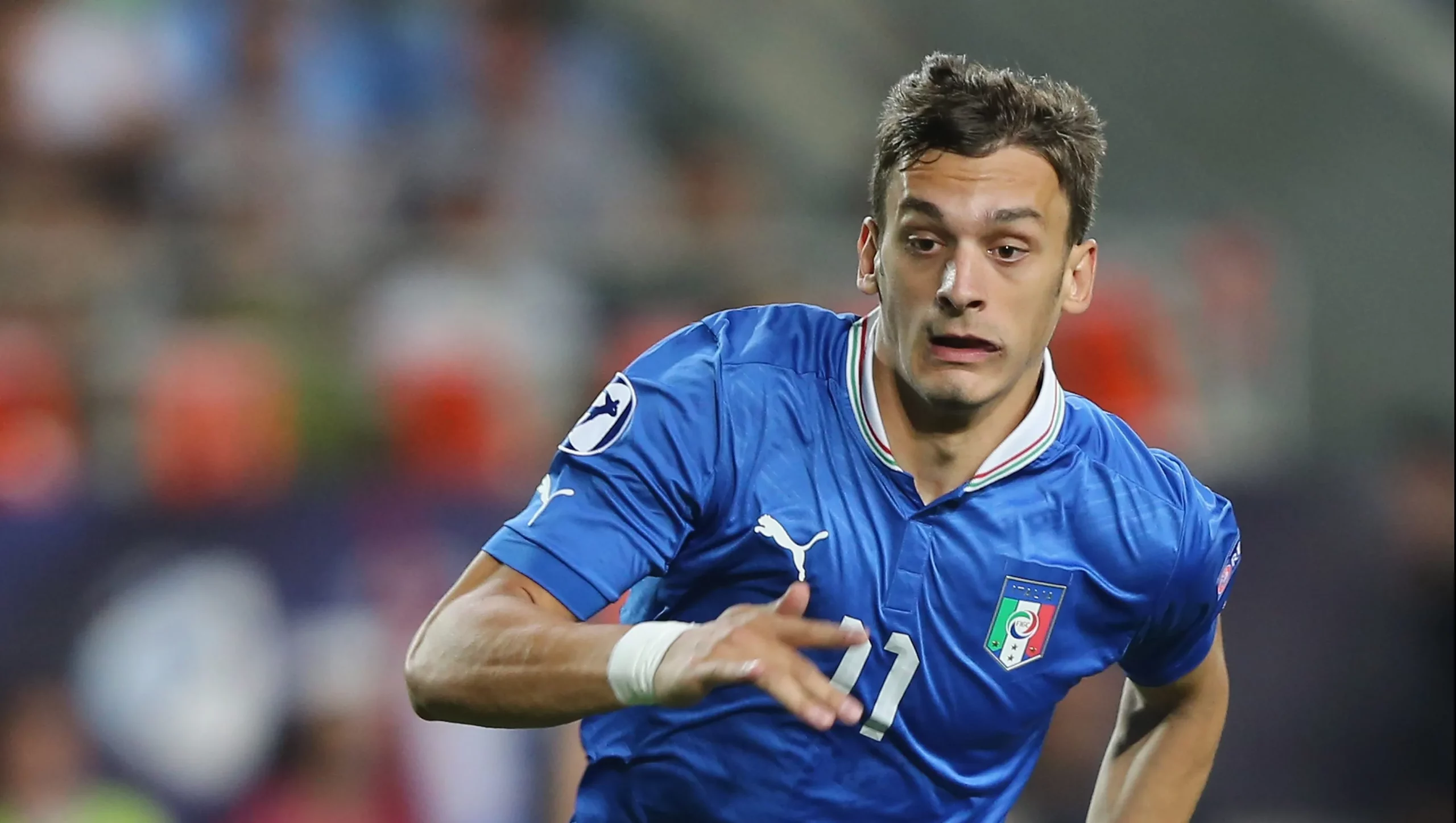Manolo Gabbiadini jogou pela Seleção da Itália - (Photo by Ian Walton/Getty Images).