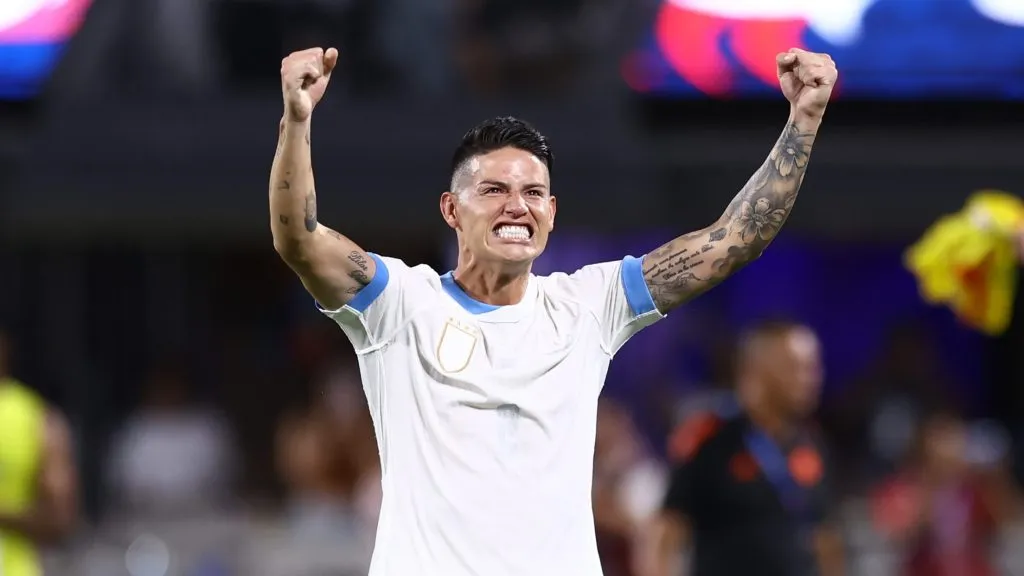 James Rodríguez em partida da Copa América 2024
